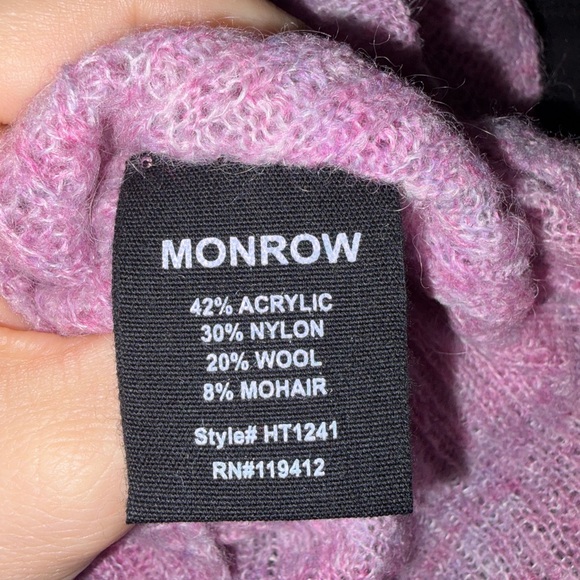 Monrow Soft Pink Ribbed Tank Top - Picture 4 of 4